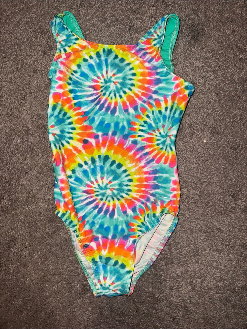 Vibrant Tie-Dye One-Piece Swimsuit - Multicolor
